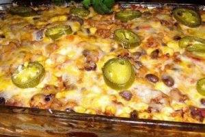 THE BEST MEXICAN BEEF CASSEROLE EVER!!