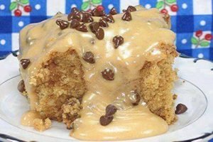 PEANUT BUTTER CAKE WITH PEANUT BUTTER FROSTING